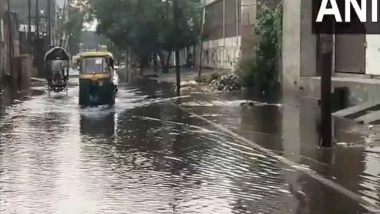 India News | Heavy Rains in UP's Moradabad; Roads Waterlogged