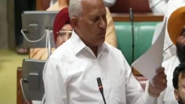 India News | Punjab Minister Goyal Moves Resolution Opposing BBMB's Release of Water to Haryana During Special Session