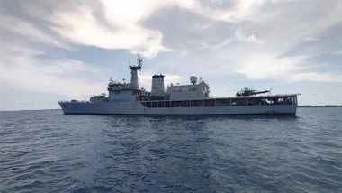 World News |   INS Sharda Arrives in Maldives for Maiden HADR Exercise