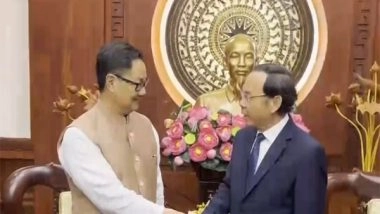 World News | Culture, Diplomacy Lead Talks Between India-Vietnam During Union Minister Rijiju's Meeting with Ho Chi Minh City Secy Nguyen Van Nen