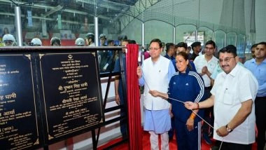 India News | Uttarakhand CM Dhami Inaugurates Renovated Ice Rink at Maharana Pratap Sports College in Dehradun