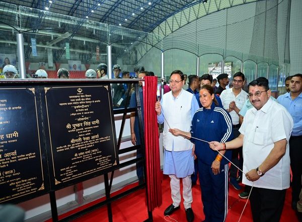 India News | Uttarakhand CM Dhami Inaugurates Renovated Ice Rink at Maharana Pratap Sports College in Dehradun