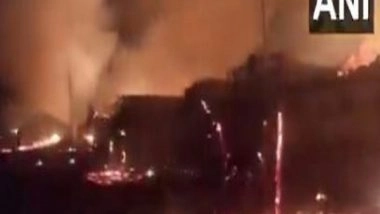 India News | Gujarat: Fire Breaks out in Kutcha Houses in Dahod