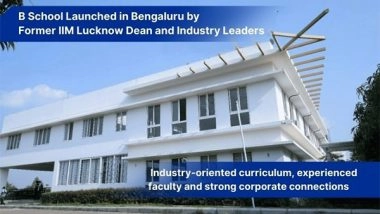 Business News | A New Dawn in Management Education: GRV School of Management (GRVSOM) Launched in Bengaluru