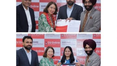 Business News | Chandigarh University Signs MoU with Harvard Business Publishing for Offering Global Case-Study Based Online MBA and BBA Programs