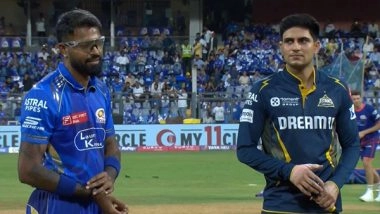 Sports News | IPL 2025: Gujarat Win Toss, Opt to Bowl Against Mumbai Indians; Arshad Replaces Washington for Titans