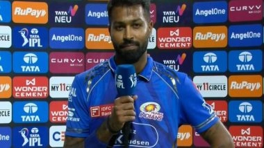 Sports News | MI Skipper Hardik Fined for Slow Over-rate, GT Head Coach Nehra Loses Match Fee for Breaching IPL Code of Conduct