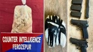India News | Punjab: Ferozepur Police Bust Cross-border Narco Network, Seize 5.465 Kg Heroin, Arrest Three