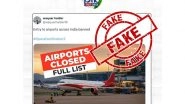 India News | PIB Busts Fake News About Airport Entry Ban