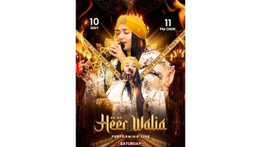 Business News | Sufi Sensation Heer Walia to Perform Live at Bonne Foi 65 This Saturday