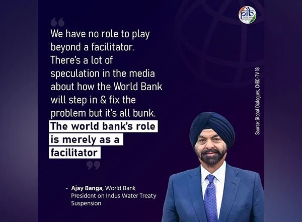 Business News | World Bank Has No Role Beyond a Facilitator on Indus Waters Treaty Issue: President Ajay Banga