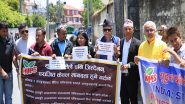 World News | Nepali Human Rights Activists Protest in Front of Pakistan Embassy in Kathmandu, Calls for De-escalation