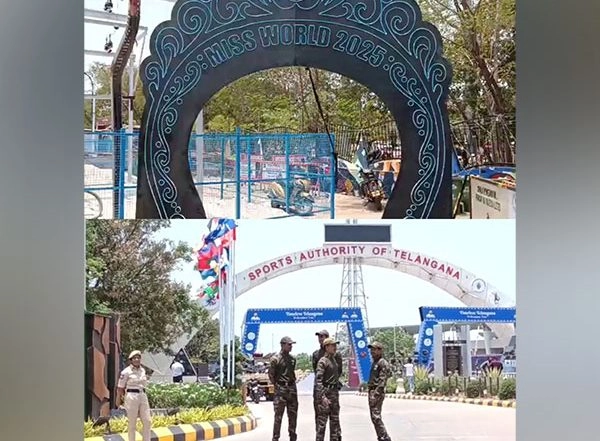 Entertainment News | Miss World 2025: Welcome Board Set, Ticket Counters in Place, Security Tightened for Inaugural Evening in Hyderabad