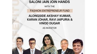 Business News | Saloni Jain Joins FEF to Support The Future Of Fashion Startup Ecosystem
