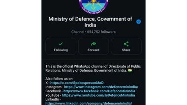 India News | Ministry of Defence Urges Citizens to Stay Cautious of Fake News on WhatsApp