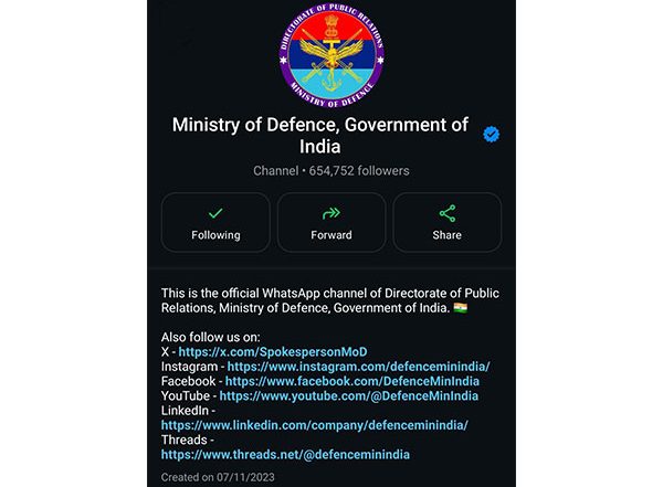 India News | Ministry of Defence Urges Citizens to Stay Cautious of Fake News on WhatsApp