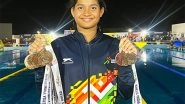 Sports News | Aditi Satish Hegde, a Swimming Star Shines in KIYG 2025