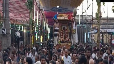 India News | Tamil Nadu: Vaikasi Brahmotsavam Begins at Varadaraja Perumal Temple