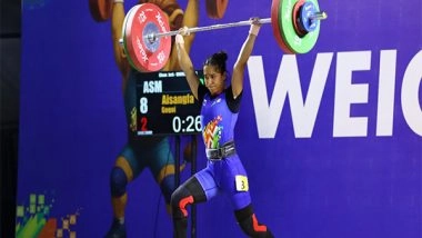 Sports News | KIYG 2025: NCOE Lucknow's Aisengfa Gogoi Breaks Youth National Record, Clinches 55kg Weightlifting Gold