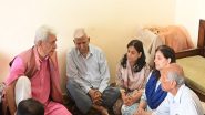 India News | J&K LG Manoj Sinha Meets Family of ADDC Raj Kumar Thapa, Who Died in Cross-border Shelling