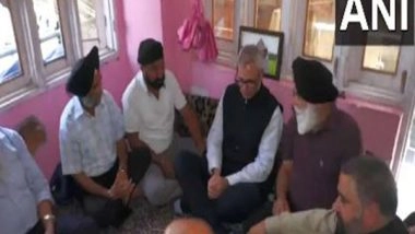 India News | JK CM Omar Abdullah, LG Manoj Sinha Visit Families of Victims in Poonch After India-Pak Understanding