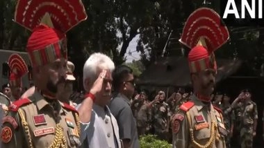 India News | J-K LG Manoj Sinha Pays Tribute to BSF Constable Deepak Chingakham During Wreath Laying Ceremony