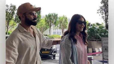 Entertainment News |  Virat Kohli Spotted with Anushka Sharma at Mumbai Airport Ahead of Stepping Down from Test Cricket