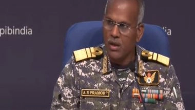 World News | We Are Maintaining Continuous Surveillance to Degrade, Neutralise Any Threats: Vice Admiral AN Pramod