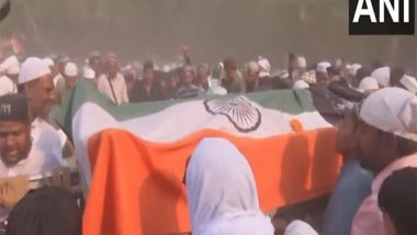India News | Bihar: Last Rites of BSF Sub-inspector Md Imteyaz Performed in His Native Village