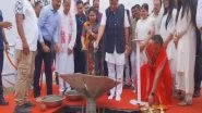 India News | Assam CM Himanta Biswa Sarma Performs Bhoomi Poojan for Two Marriott Hotels in Guwahati