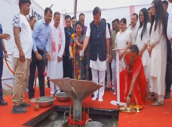 India News | Assam CM Himanta Biswa Sarma Performs Bhoomi Poojan for Two Marriott Hotels in Guwahati
