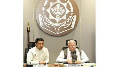 Business News | Union Minister Manohar Lal, Goa CM Sawant Review Progress of Urban Development Schemes