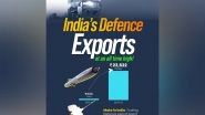 Business News | India's Defence Exports Saw 34-fold Jump over the Past Decade: Rajnath Singh