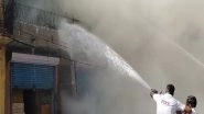 India News | Rajasthan: Massive Fire Engulfs Shoe Warehouse in Jodhpur, No Casualties