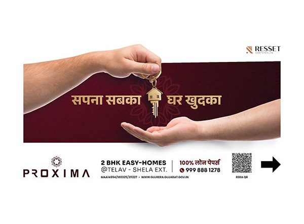 Business News | Resset Group Launches 'Proxima' - A RERA-Approved Residential Landmark in Shela Extension with Seamless Sanand Connectivity