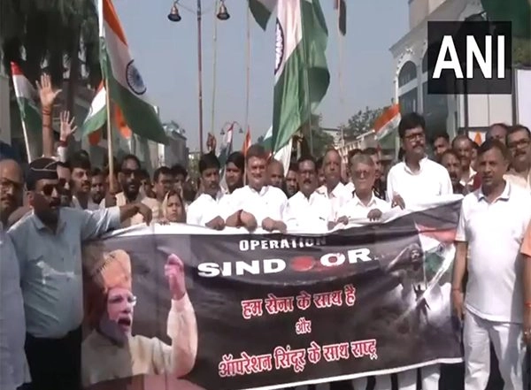 India News | BJP Leaders, Party Workers and Ex-servicemen Carry out 'Tiranga Yatra' in Ayodhya