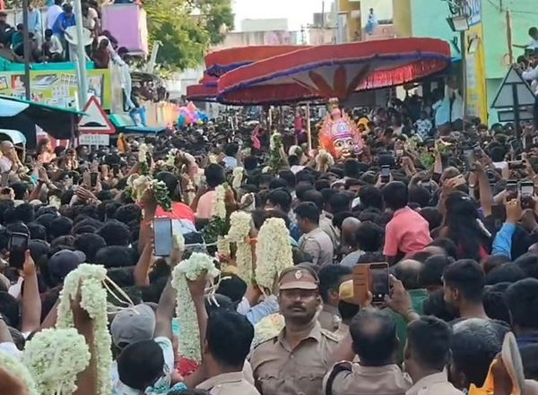 India News | Tamil Nadu: Lakhs Flock to Vellore's Gudiyatham Temple for Grand Sirasu Festival Celebration