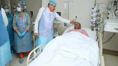 India News | MP CM Yadav Visits Hospital to Enquire About Health of Police Personnel Injured During Mock Drill in Bhopal