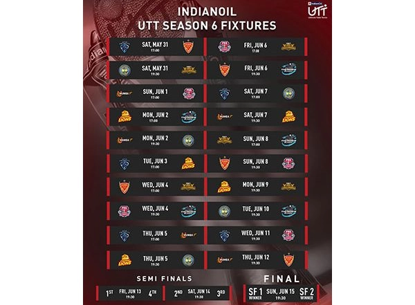 Sports News | Ultimate Table Tennis Season Six Kicks off from May 31 with Double Header