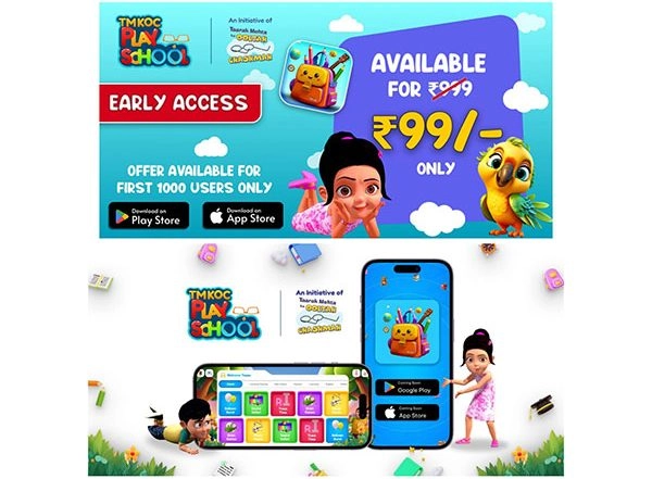 Business News | Neela Mediatech Announces the Early Access of Its TMKOC PLAYSCHOOL; the Gamified Education App to First 1000 Users at Just INR 99/-