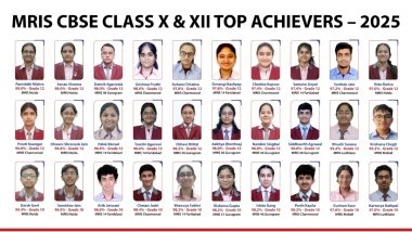 Business News | Manav Rachna Schools Celebrate CBSE 2025 Success with Outstanding Results Across 5 Cities