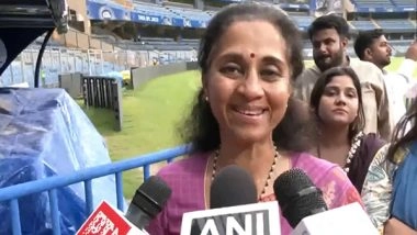 Sports News | Supriya Sule Expresses Gratitude After Inauguration of Stand in Wankhede Stadium Named After Sharad Pawar
