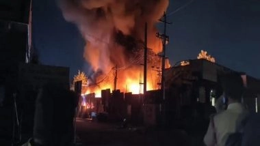 India News | Andhra Pradesh: Fire Breaks out at Scrap Factory in Nellore's Pellakuru Colony