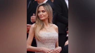 Entertainment News | Angelina Jolie Shimmers in Sequinned Gown at Cannes 2025 Red Carpet