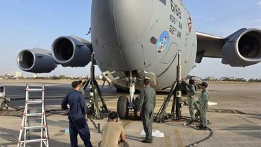 India News | India, US Air Force Resolve Technical Snag on USAF C-17 Aircraft in Jaipur