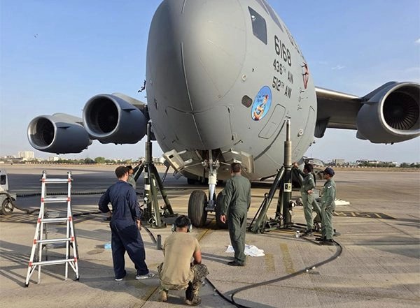 India News | India, US Air Force Resolve Technical Snag on USAF C-17 Aircraft in Jaipur