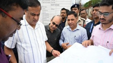 Sports News | Assam: CM Takes Stock of Progress of Construction of Cricket Stadium, Swimming Pool at Amingaon