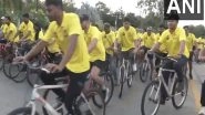 India News | CGST Hyderabad Zone Organises Cycle Marathon as Part of GST Day 2025 Celebrations
