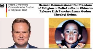 World News | German Commissioner Urges China to Free 11th Panchen Lama, End Interference in Tibetan Religious Practices