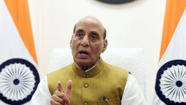 India News | Union Minister Rajnath Singh Expresses Grief over Loss of Lives in Hyderabad's Gulzar House Fire